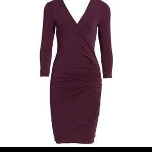 James Perse ruched bodycon dress